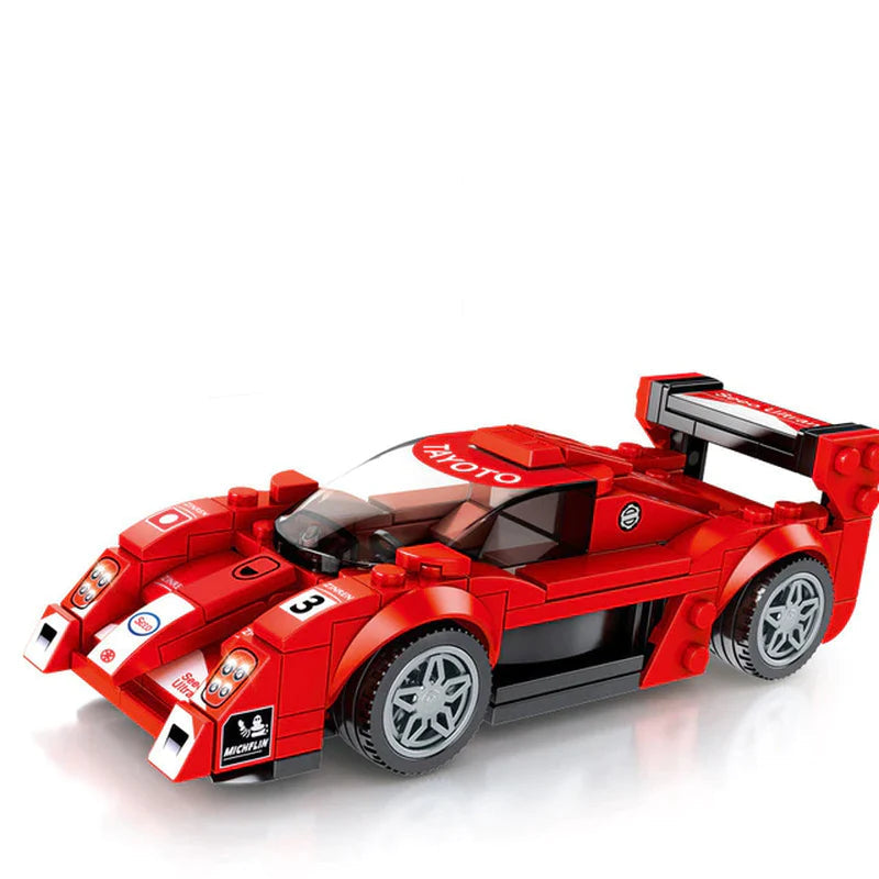 SEMBO City Speed Champions Famous Vehicle Model Assemblage Building Blocks Super Racer Racing Cars Bricks Kids Toys for Children