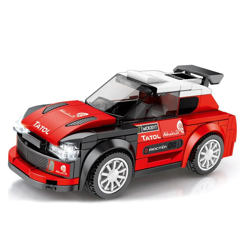 SEMBO City Speed Champions Famous Vehicle Model Assemblage Building Blocks Super Racer Racing Cars Bricks Kids Toys for Children