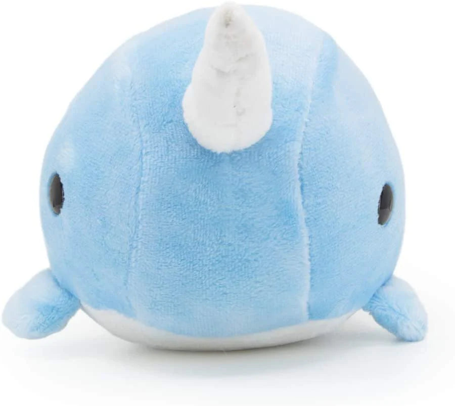 Blue Narwhal Stuffed Animal Plushie - Soft Kawaii Plush Toy - Cute Plushies for All Ages - Narwhali