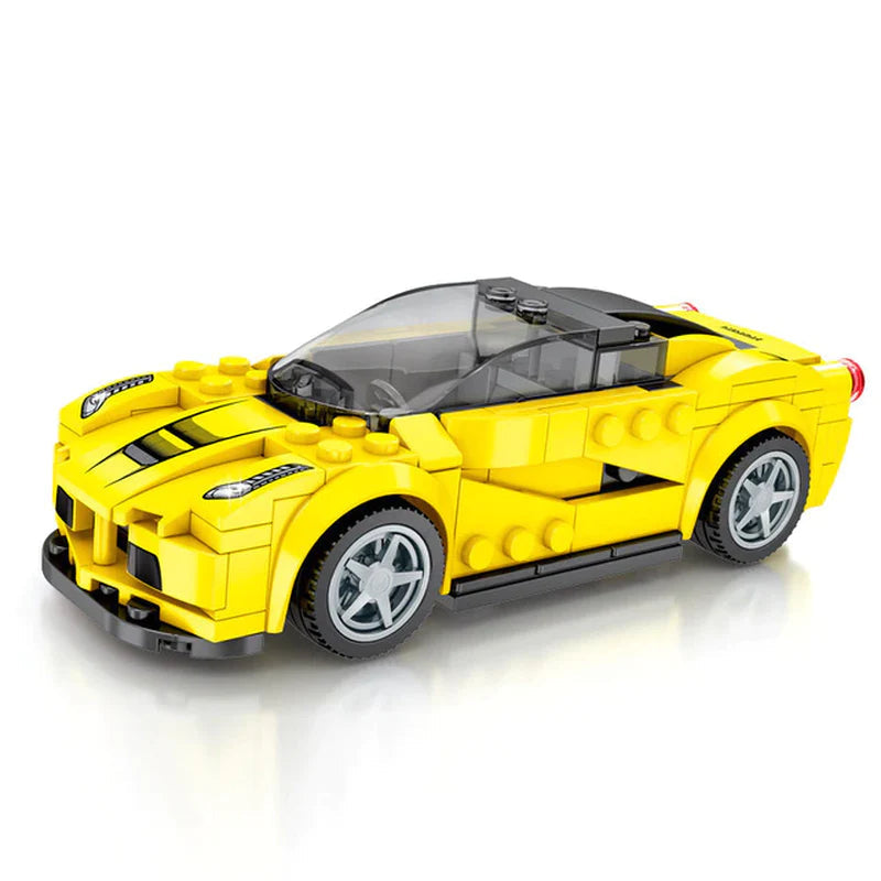 SEMBO City Speed Champions Famous Vehicle Model Assemblage Building Blocks Super Racer Racing Cars Bricks Kids Toys for Children