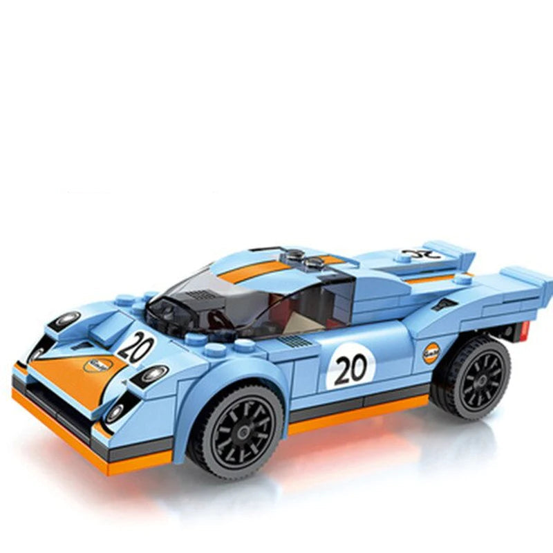 SEMBO City Speed Champions Famous Vehicle Model Assemblage Building Blocks Super Racer Racing Cars Bricks Kids Toys for Children