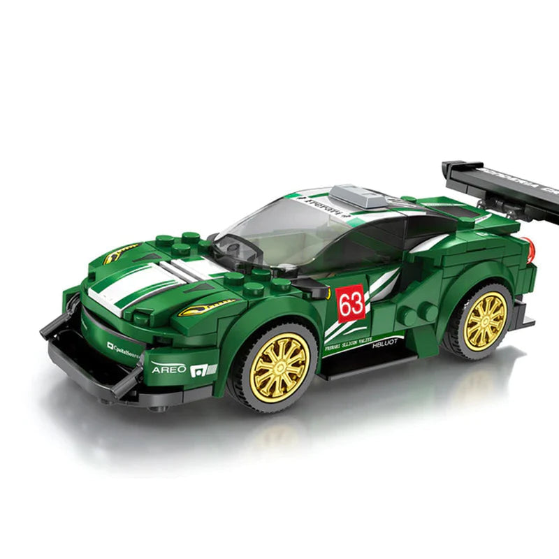 SEMBO City Speed Champions Famous Vehicle Model Assemblage Building Blocks Super Racer Racing Cars Bricks Kids Toys for Children