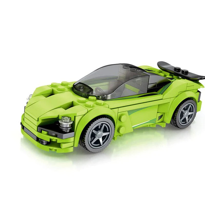 SEMBO City Speed Champions Famous Vehicle Model Assemblage Building Blocks Super Racer Racing Cars Bricks Kids Toys for Children