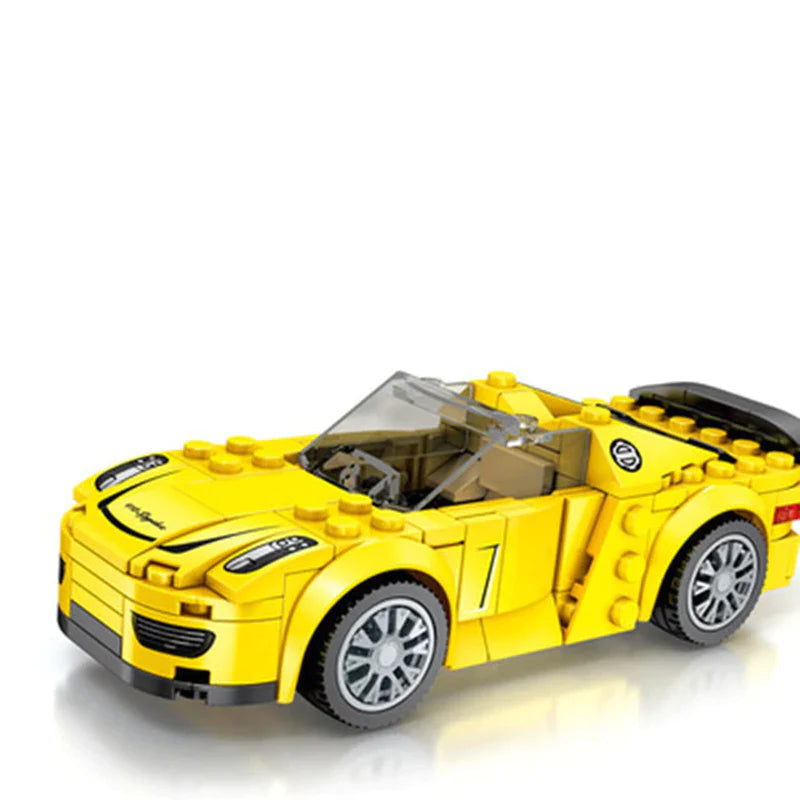 SEMBO City Speed Champions Famous Vehicle Model Assemblage Building Blocks Super Racer Racing Cars Bricks Kids Toys for Children